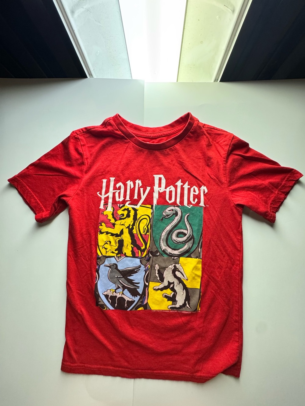 Harry Potter Warner Bros. Red Kids Graphic Tee Size Medium